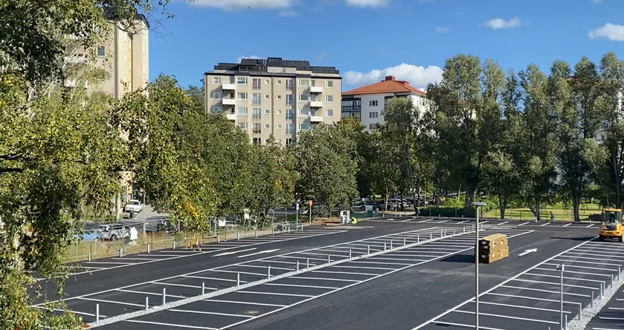 Flundranparkeringen i Huddinge Centrum